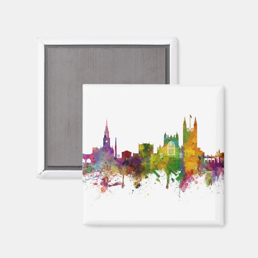 Bath England Skyline Cityscape Magneet (Voorkant / Achterkant)
