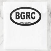 Bath Gin Railroad Company Oval Text Only Ovale Sticker (Tas)