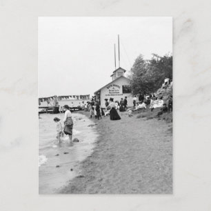 Bath House, Bois Blanc Island, MI 1903 Briefkaart