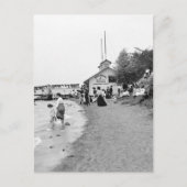 Bath House, Bois Blanc Island, MI 1903 Briefkaart (Voorkant)