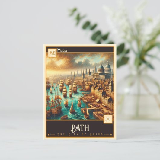 Bath, Maine | Briefkaart (Staand voorkant)