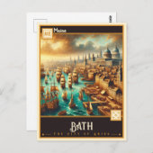 Bath, Maine |  Briefkaart (Voorkant / Achterkant)