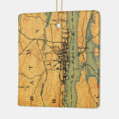 Bath Maine  Map 1894 Keramisch Ornament (Links)