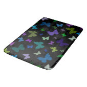 Bath Mat/Black met Butterflies Badmat (Gekanteld)