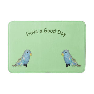 Bath Mat - Blue Birds