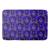 Bath Mat-Blue & Gold Badmat (Voorkant)