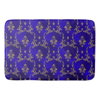 Bath Mat-Blue & Gold Badmat