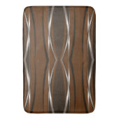 Bath Mat - Brown Silver Retro (Voorkant Verticaal)