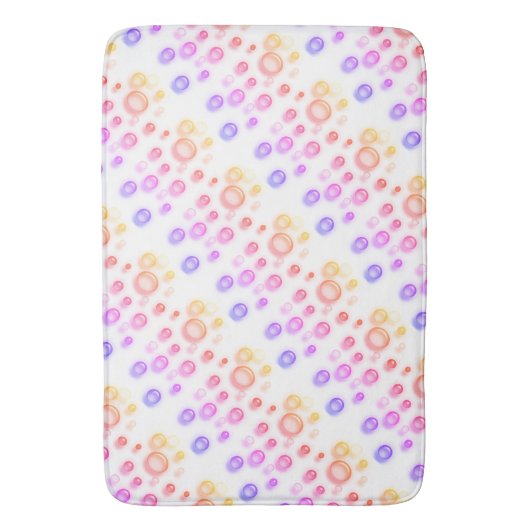 Bath Mat - Bubbles in Pinks and Blues (Voorkant Verticaal)