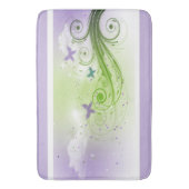 Bath Mat/Butterflies, Swirls and Clouds Badmat (Voorkant Verticaal)