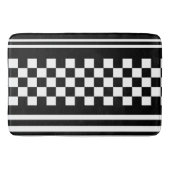 Bath Mat/Checkered en Strips Badmat (Voorkant)