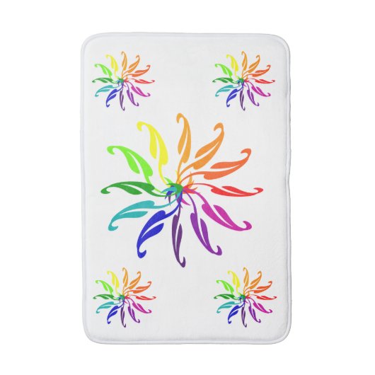 Bath Mat - Color Wheels (Voorkant Verticaal)