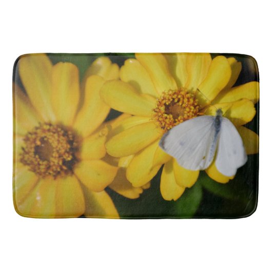 Bath Mat/Daisy en Butterfly Badmat (Voorkant)
