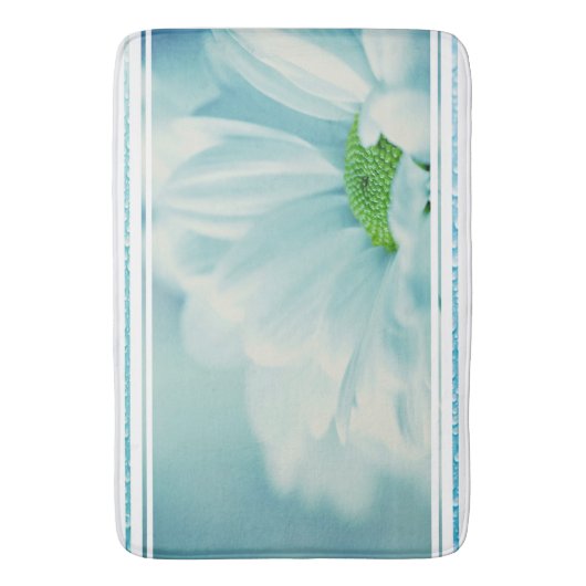Bath Mat/Daisy met dauwdruppels Badmat (Voorkant Verticaal)