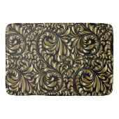 Bath Mat - Drama in Black en Gold (Voorkant)