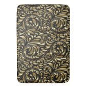 Bath Mat - Drama in Black en Gold (Voorkant Verticaal)