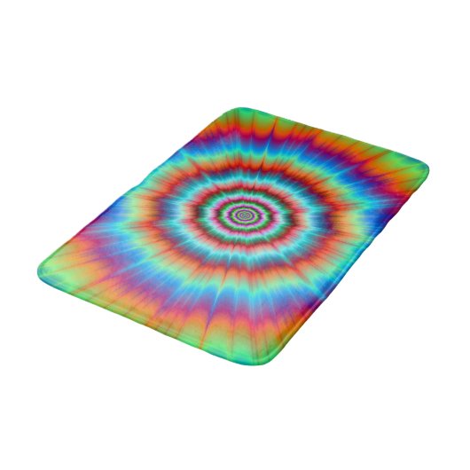 Bath Mat Explosion in Blue and Oranje (Gekanteld)