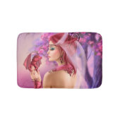 Bath Mat fantasy lady koningin en red dragon (Voorkant)