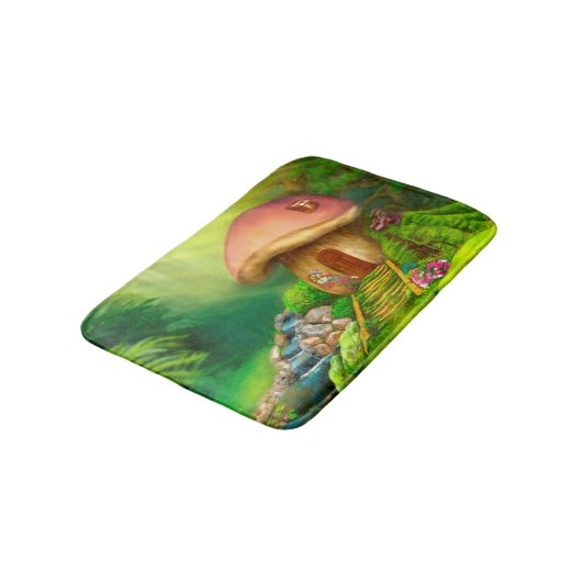 Bath Mat Fantasy mushroom house (Gekanteld)