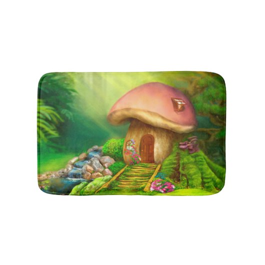 Bath Mat Fantasy mushroom house (Voorkant)