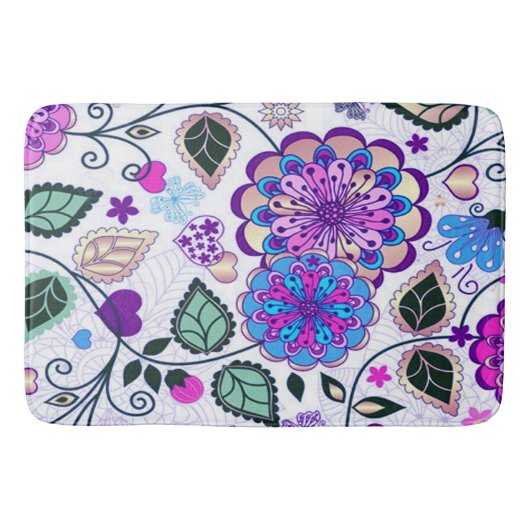 Bath Mat/Floral Badmat (Voorkant)