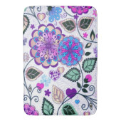 Bath Mat/Floral Badmat (Voorkant Verticaal)