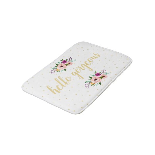 Bath Mat - Floral hallo prachtig (Gekanteld)