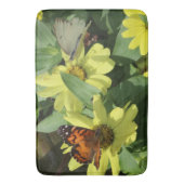 Bath Mat/Flowers en Butterfly Badmat (Voorkant Verticaal)
