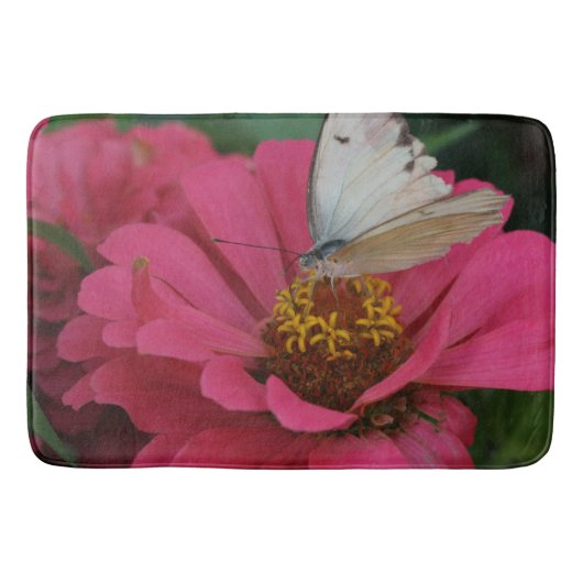 Bath Mat/Flowers en Butterfly Badmat (Voorkant)