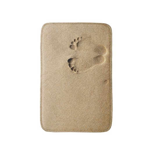 Bath Mat - Footprint in zand (Voorkant Verticaal)