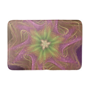 Bath Mat Fractal Licht Paarse Palet