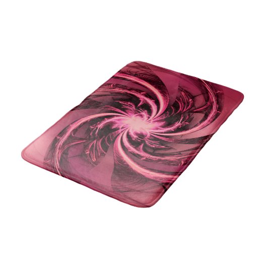 Bath Mat Fractal Twisted Paarse & Plum (Gekanteld)