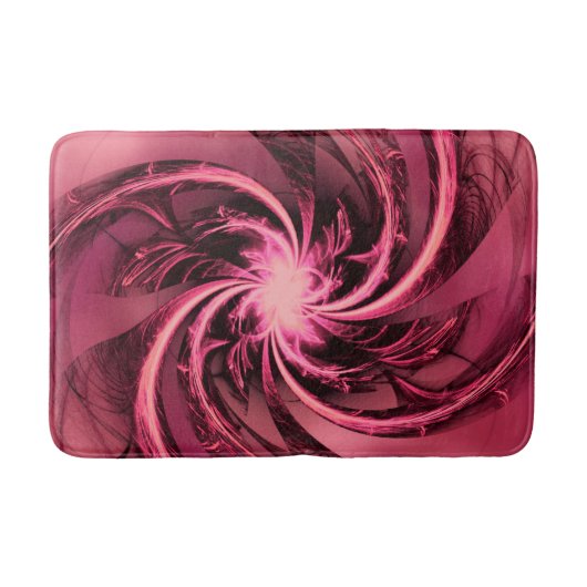 Bath Mat Fractal Twisted Paarse & Plum (Voorkant)