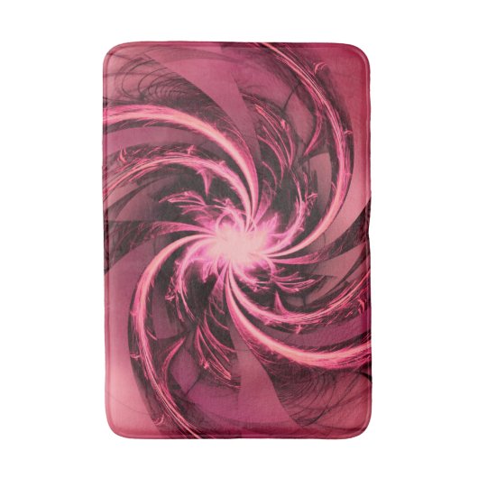 Bath Mat Fractal Twisted Paarse & Plum (Voorkant Verticaal)