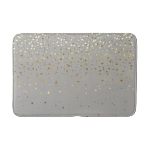 Bath Mat-Golden douche van Stars-Grey Badmat