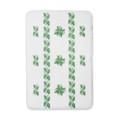 Bath mat - Green Holly Leaves (Voorkant Verticaal)