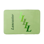 Bath Mat - Green Name and Initialen (Voorkant)
