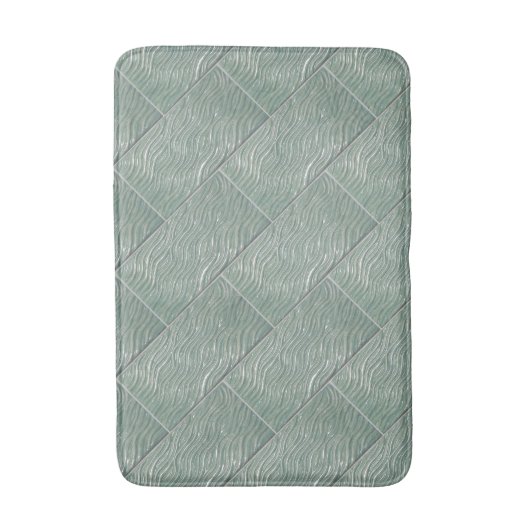 Bath mat green water look (Voorkant Verticaal)