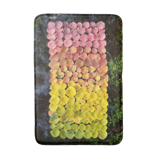 Bath mat herfst verlaat natuur bos (Voorkant Verticaal)