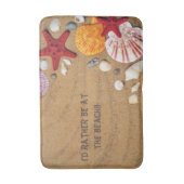 BATH MAT - Ik zou liever bij het strand zijn (Voorkant Verticaal)