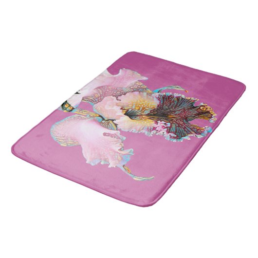Bath Mat in roze met Catalina Orchid (Gekanteld)