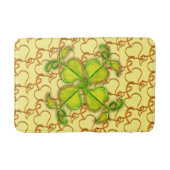 Bath Mat - Ivy Leaves on Yellow (Voorkant)