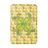 Bath Mat - Ivy Leaves on Yellow (Voorkant Verticaal)