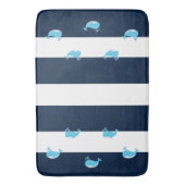 Bath Mat - Light Blue Whale (Voorkant Verticaal)