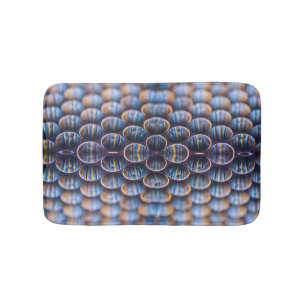 Bath Mat met Abstract Honeycomb-ontwerp