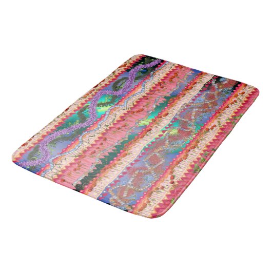 Bath Mat met Colorful Abstract Design (Gekanteld)
