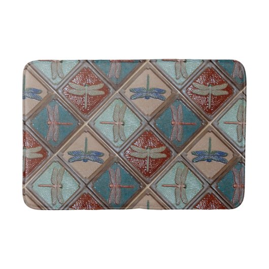 Bath mat met dragonfly-tegel (Voorkant)