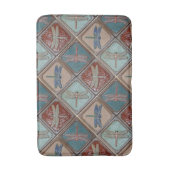 Bath mat met dragonfly-tegel (Voorkant Verticaal)