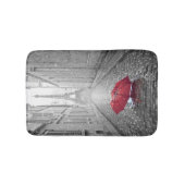 Bath mat met Eiffeltoren en een rode paraplu (Voorkant)