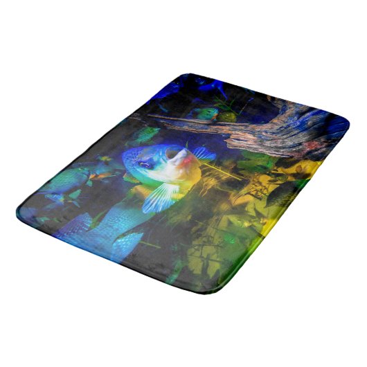 Bath Mat met Fish in Aquarium (Gekanteld)